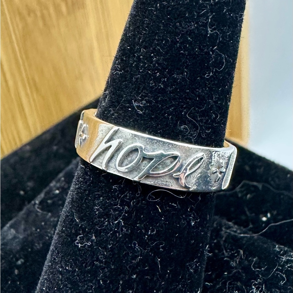 James Avery Sterling Silver Cursive Script Faith … - image 3